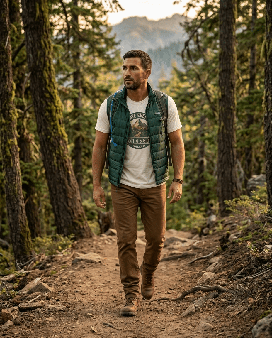 Celebrate Every Mile T-Shirt | Hiking Mountain Badge Tee | SummitPine