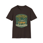 Chasing Campfires & Open Skies T-Shirt | Vintage Camper Van Camping Design | SummitPine