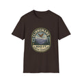 Clinngmans North Carolina 6643 Ft Mountain Badge T-Shirt | Hiking Patch Design | SummitPine