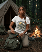Cousin Camp Graphic T-Shirt | Family Camping Badge, Pine Tree Design | SummitPine