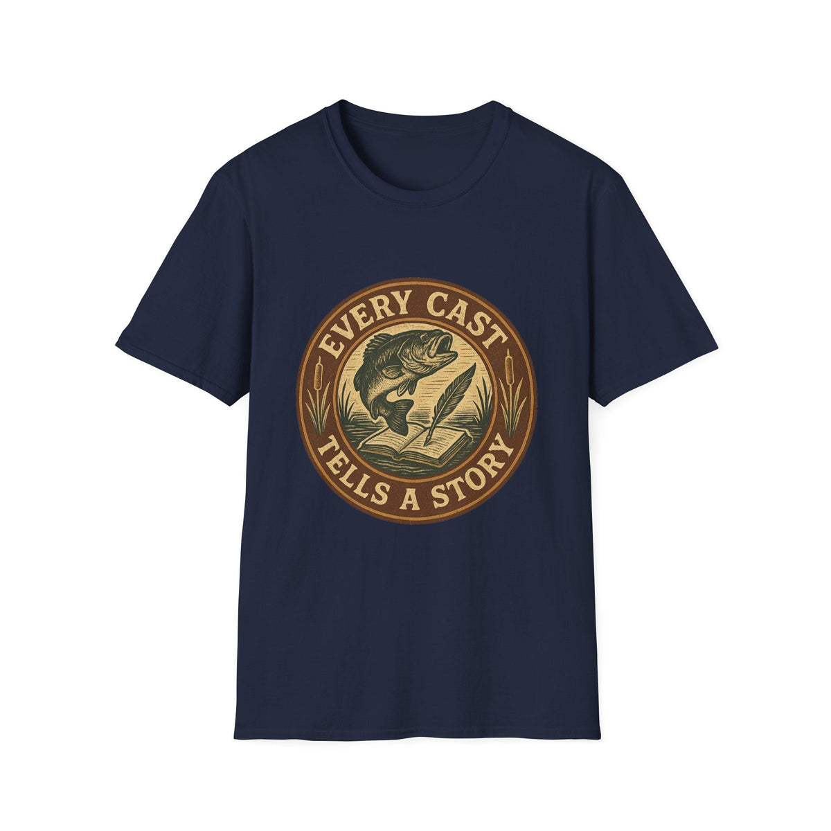 Every Cast Tells a Story Fishing Shirt | Bass Angler Tee | SummitPine