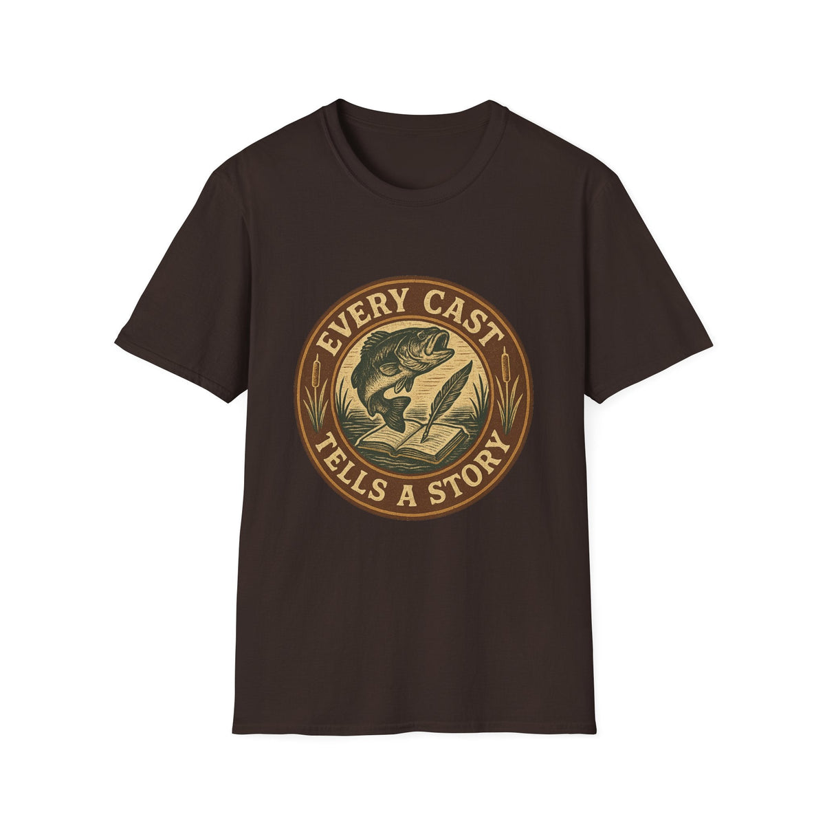 Every Cast Tells a Story Fishing Shirt | Bass Angler Tee | SummitPine