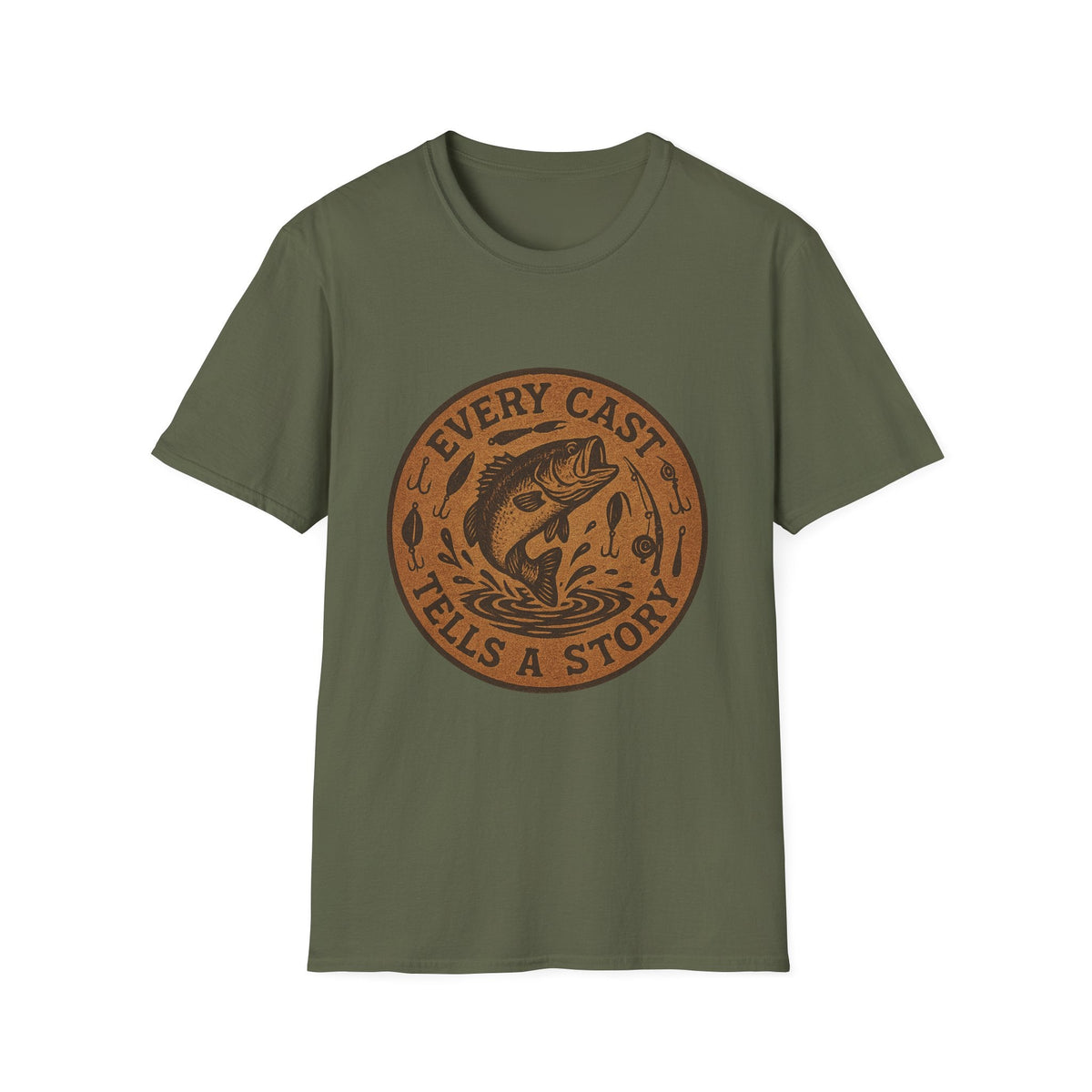 Every Cast Tells a Story Fishing T-Shirt | Bass Illustration, Outdoor Angler Tee | SummitPine