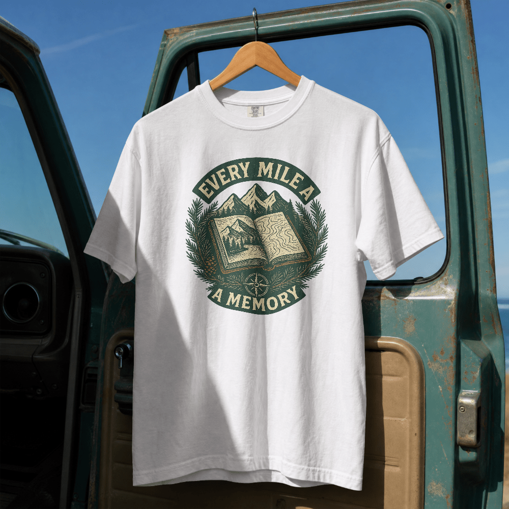 Every Mile a Memory T-Shirt | Hiking Mountain Trail Graphic | SummitPine