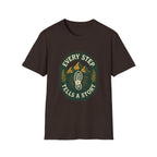 Every Step Tells a Story T-Shirt | Hiking Mountain Trail Boot Print | SummitPine
