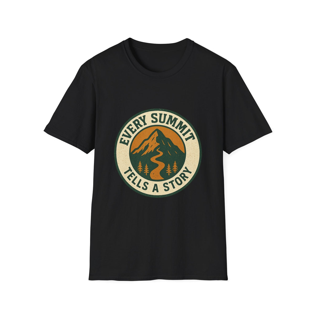 Every Summit Tells a Story T-Shirt | Mountain Adventure Badge | SummitPine