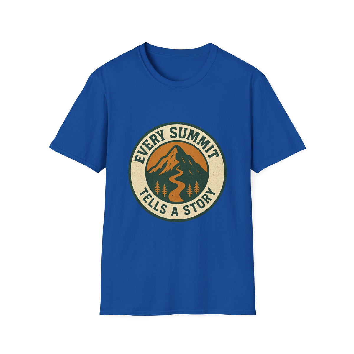 Every Summit Tells a Story T-Shirt | Mountain Adventure Badge | SummitPine