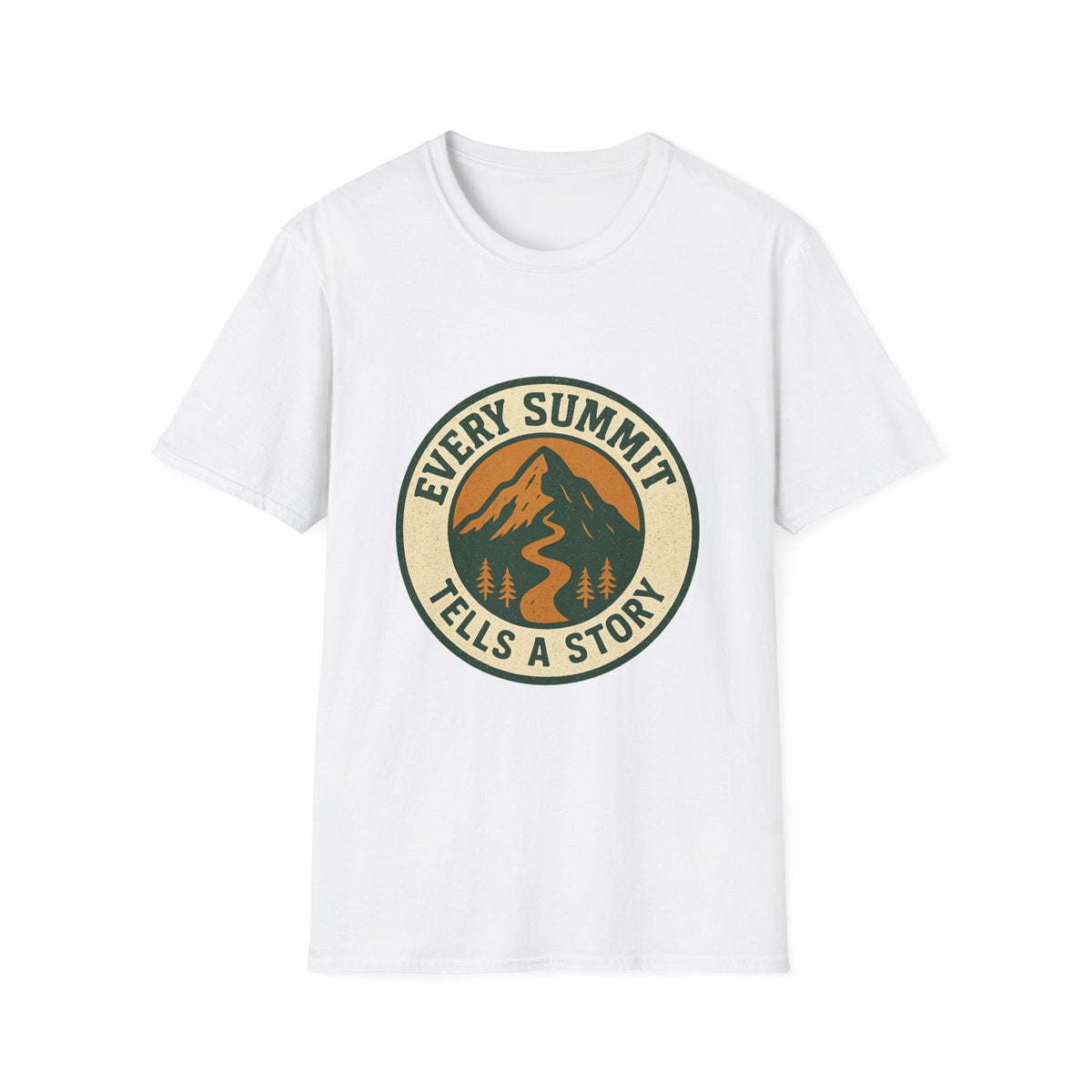 Every Summit Tells a Story T-Shirt | Mountain Adventure Badge | SummitPine