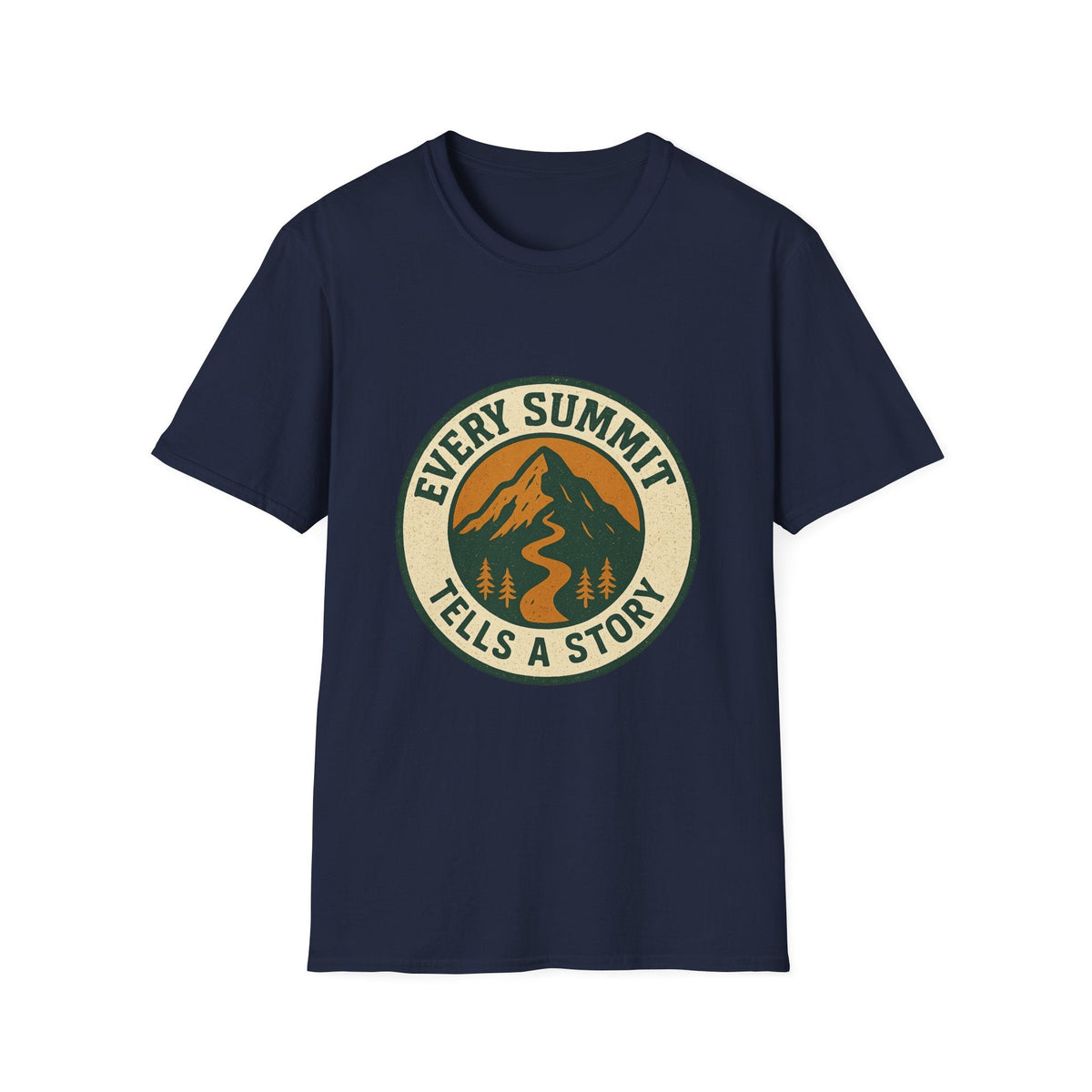 Every Summit Tells a Story T-Shirt | Mountain Adventure Badge | SummitPine