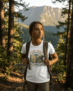 Every Trail Has a Story T-Shirt | Hiking Map Compass Mountains | SummitPine
