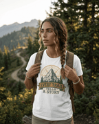 Every Trail Tells a Story Mountain T-Shirt | Hiking Adventure Graphic | SummitPine