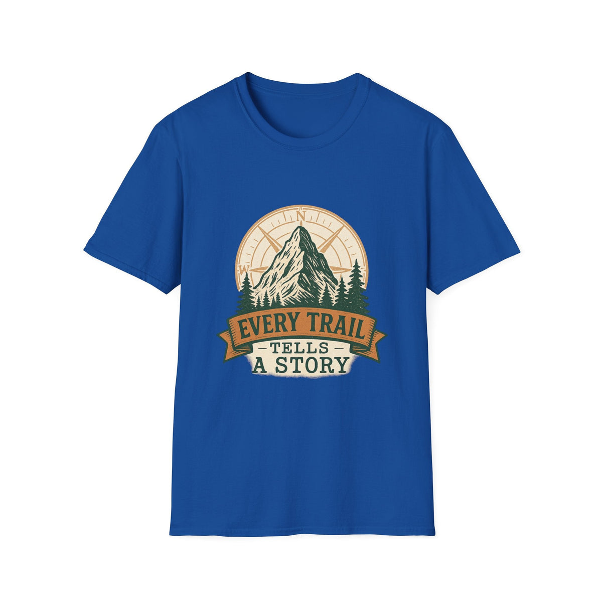 Every Trail Tells a Story Mountain T-Shirt | Hiking Adventure Graphic | SummitPine