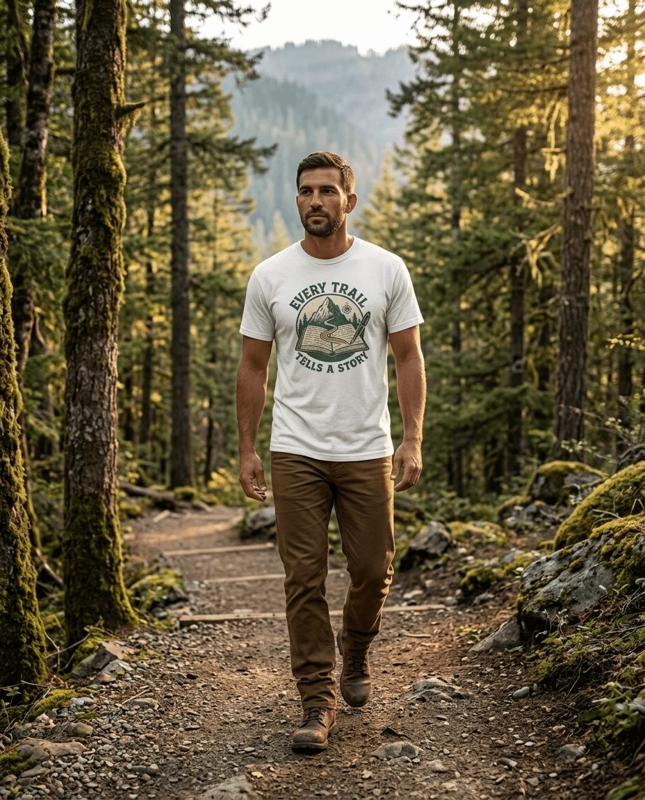 Every Trail Tells a Story T-Shirt | Hiking Mountain Adventure Tee | SummitPine