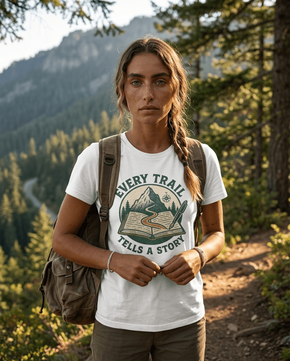 Every Trail Tells a Story T-Shirt | Hiking Mountain Adventure Tee | SummitPine