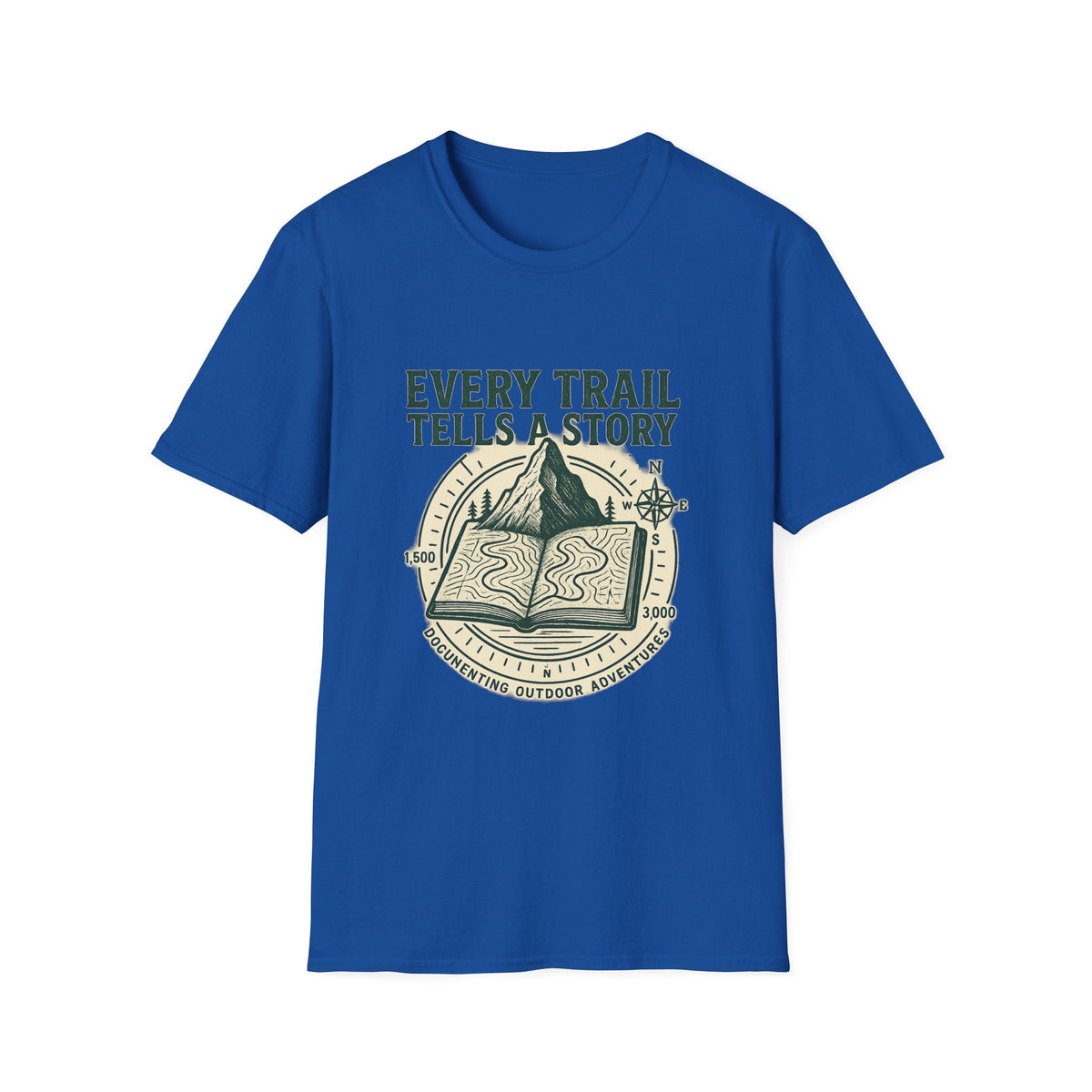 Every Trail Tells a Story T-Shirt | Hiking Mountain Compass Design | SummitPine