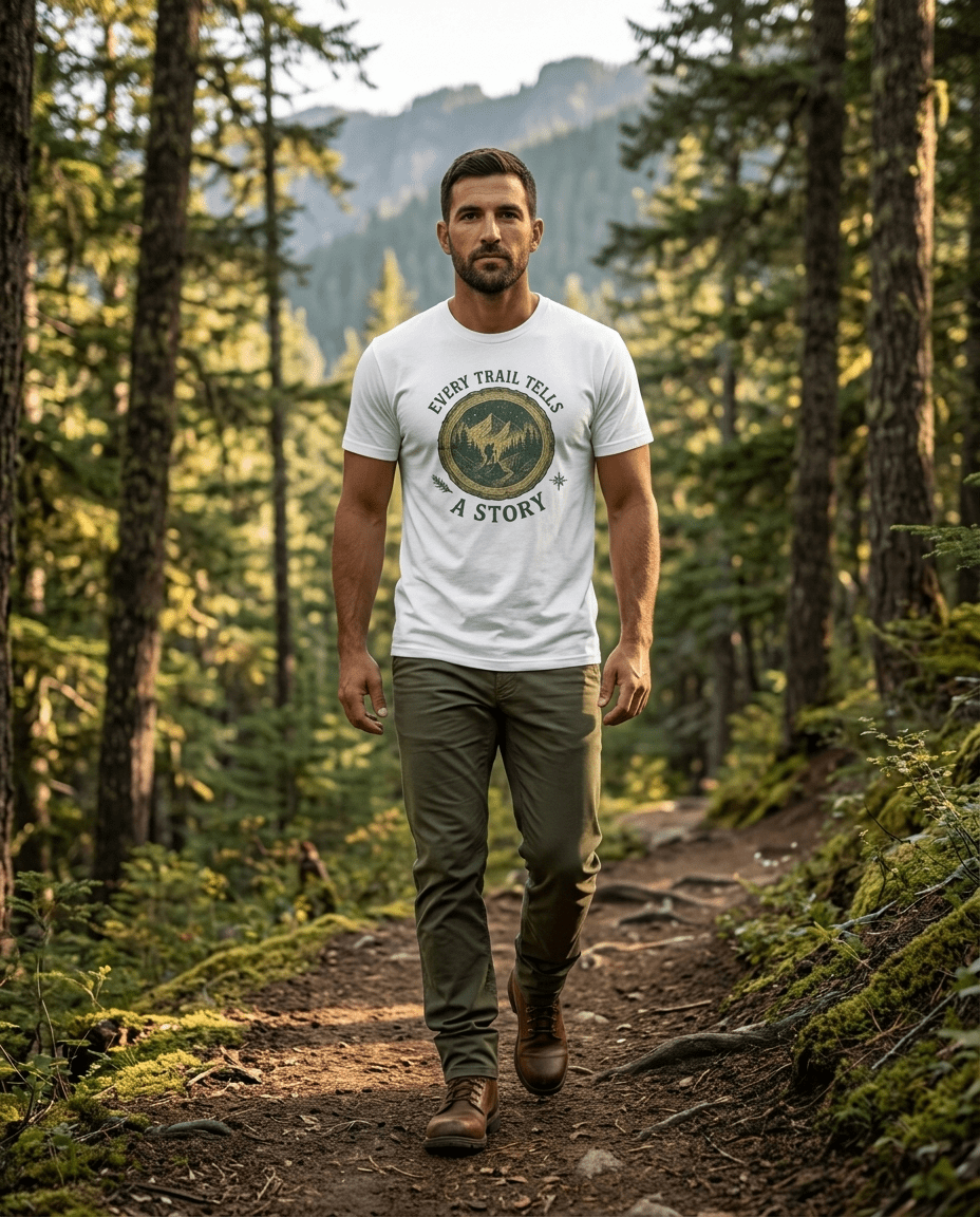 Every Trail Tells a Story T-Shirt | Hiking Mountain Graphic Tee | SummitPine
