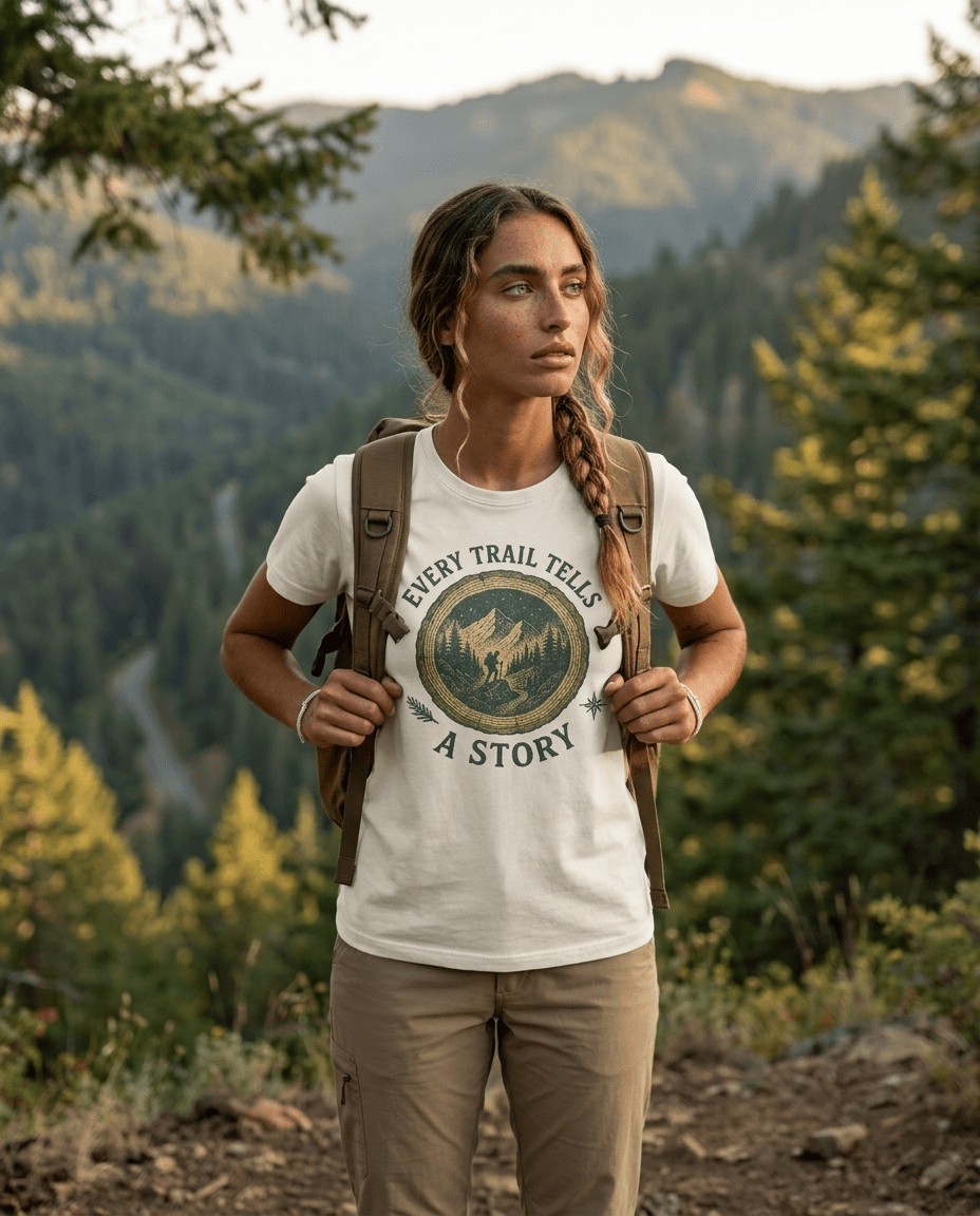 Every Trail Tells a Story T-Shirt | Hiking Mountain Graphic Tee | SummitPine