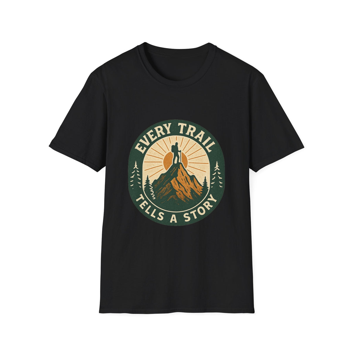 Every Trail Tells a Story T-Shirt | Hiking Mountain Sunset Tee | SummitPine