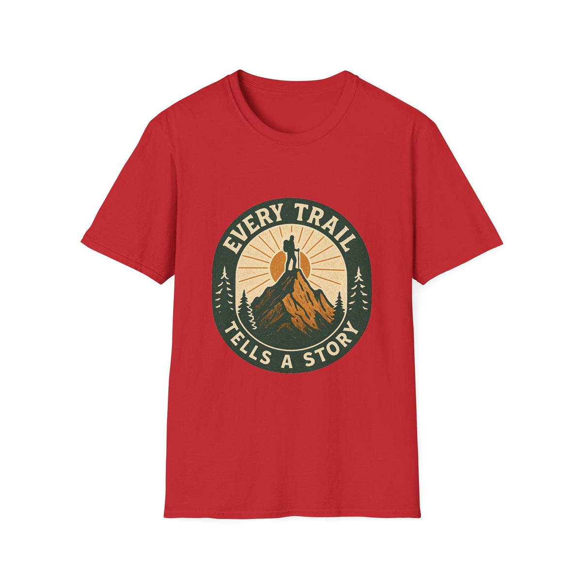 Every Trail Tells a Story T-Shirt | Hiking Mountain Sunset Tee | SummitPine