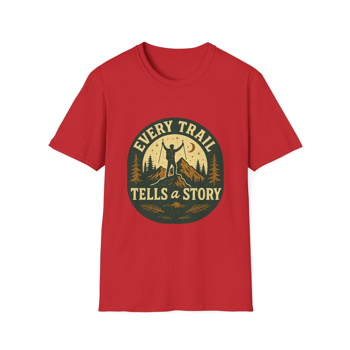 Every Trail Tells a Story T-Shirt | Hiking Retro Mountain Design | SummitPine