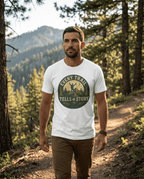 Every Trail Tells a Story T-Shirt | Hiking Retro Mountain Design | SummitPine