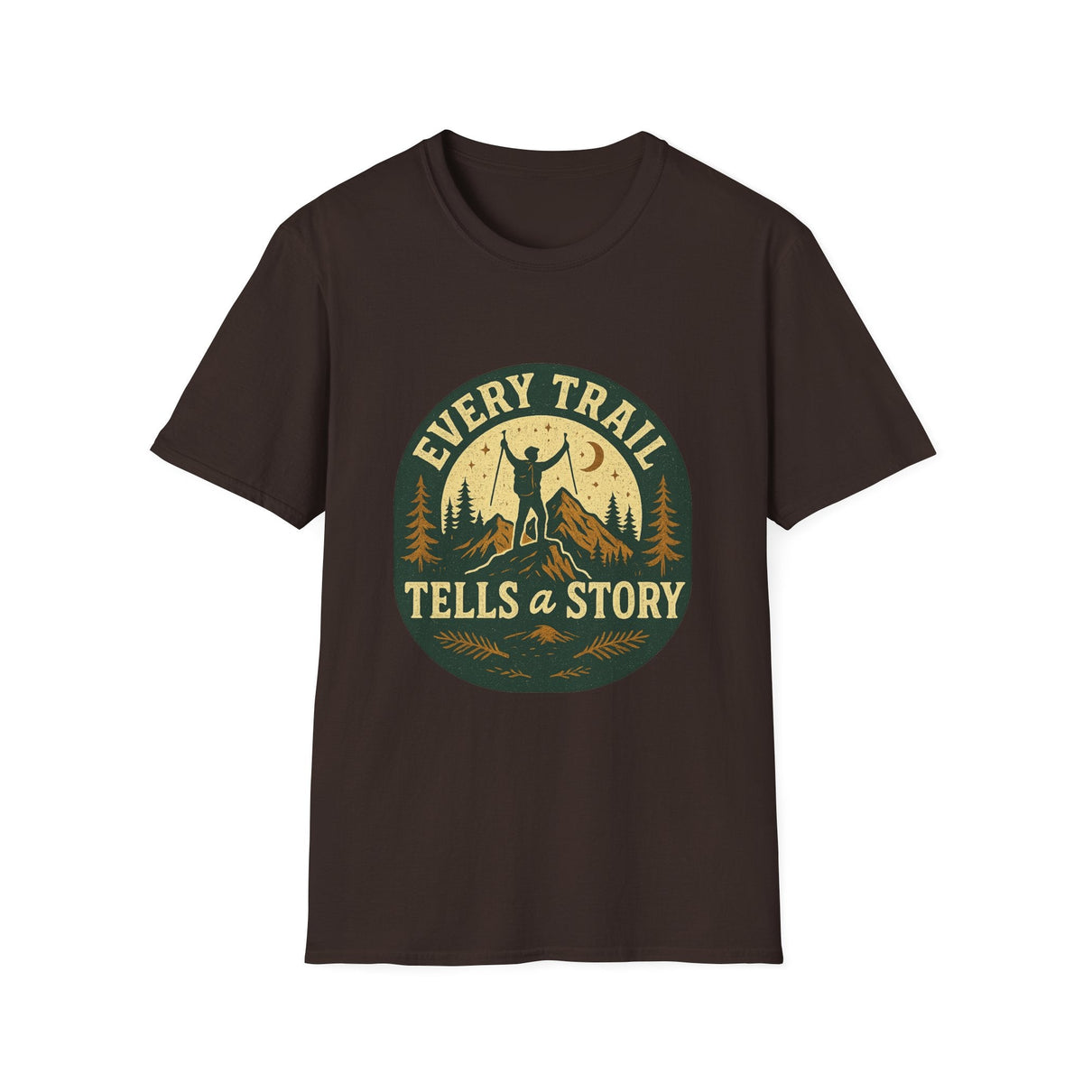 Every Trail Tells a Story T-Shirt | Hiking Retro Mountain Design | SummitPine