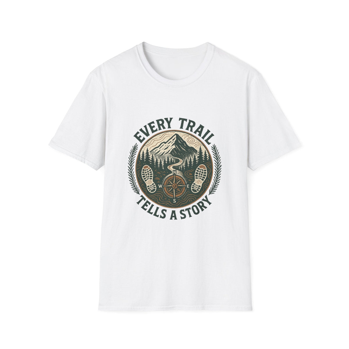 Every Trail Tells a Story T-Shirt | Mountain Bike Hiking Adventure Tee | SummitPine