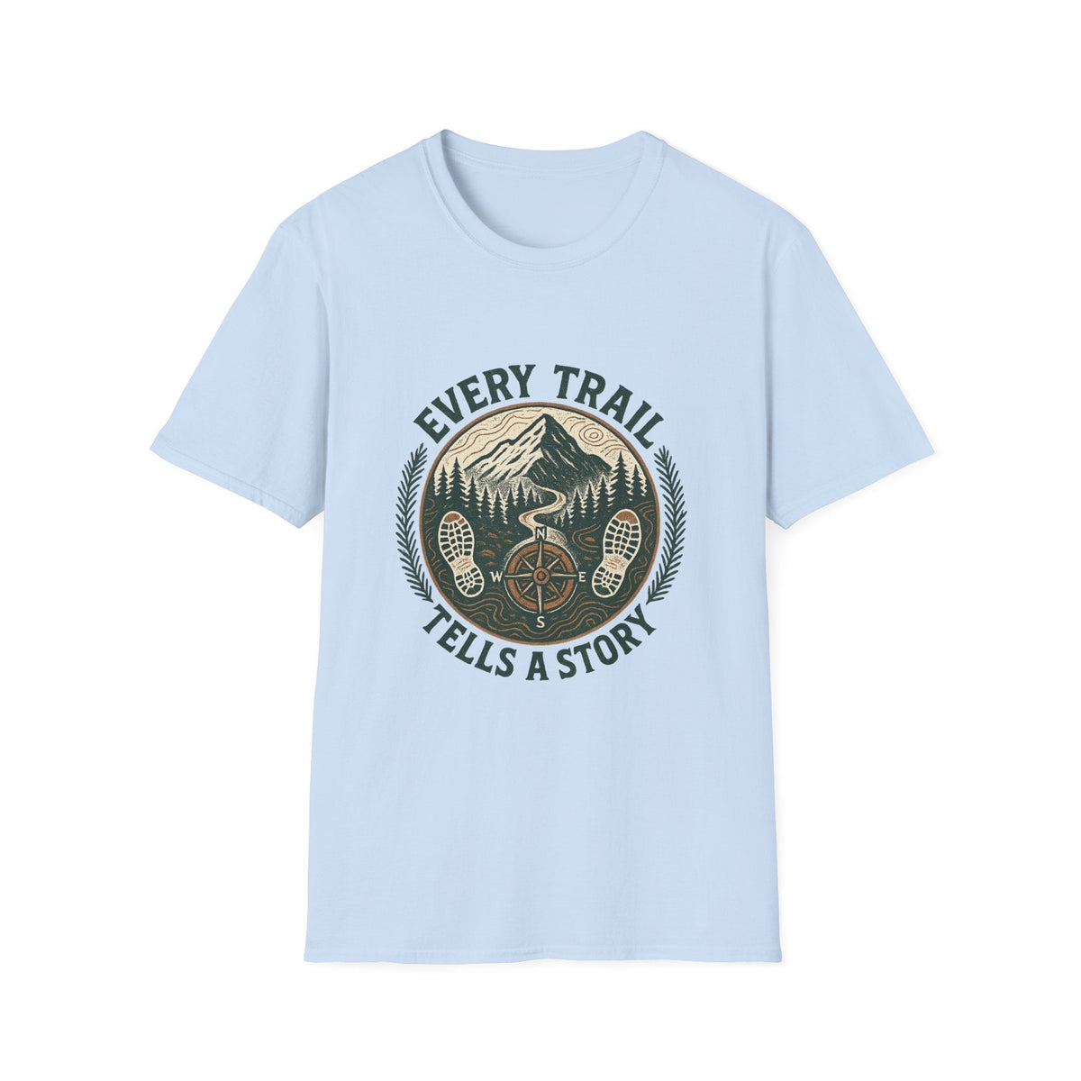 Every Trail Tells a Story T-Shirt | Mountain Bike Hiking Adventure Tee | SummitPine
