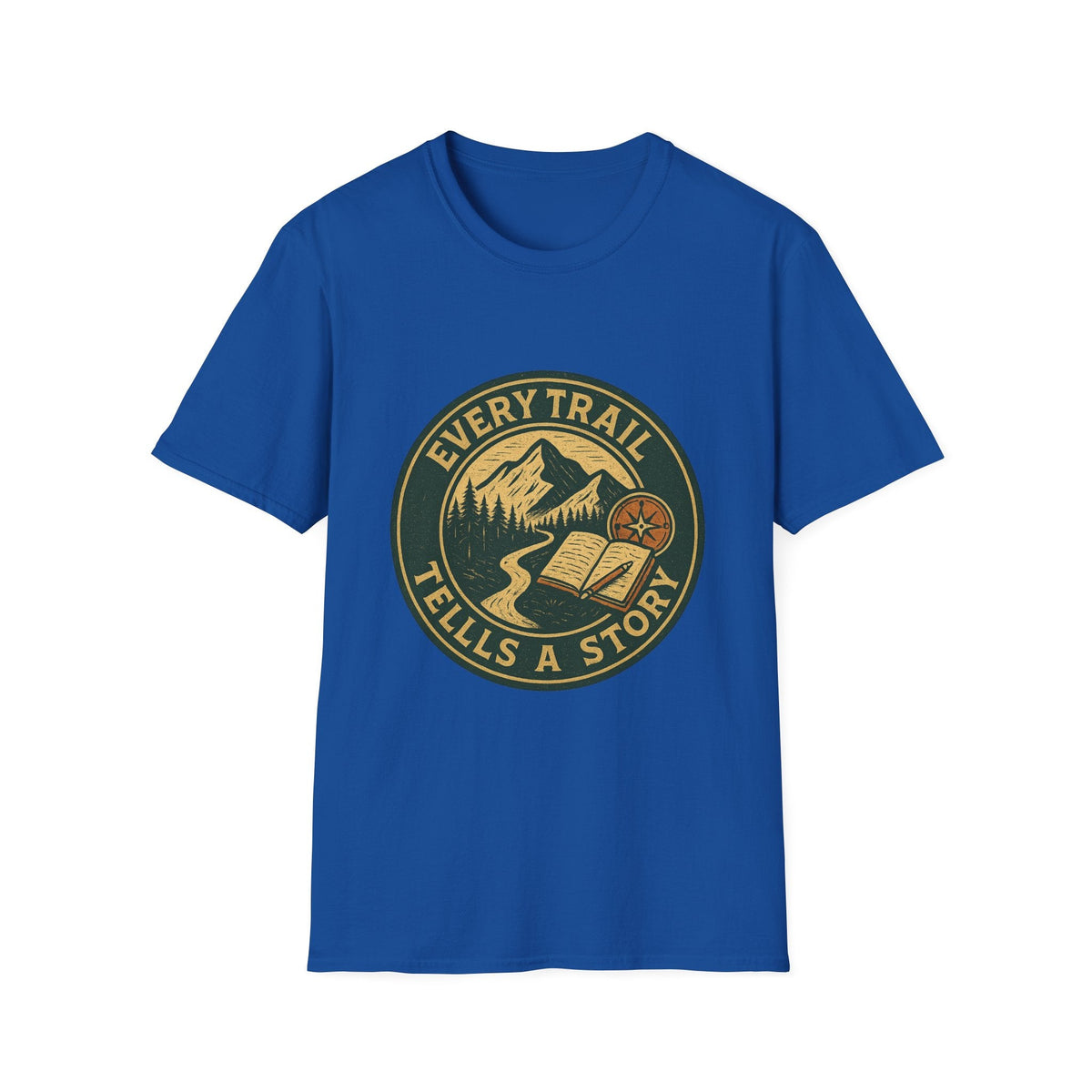 Every Trail Tells a Story T-Shirt | Mountain Hiking Badge Design | SummitPine