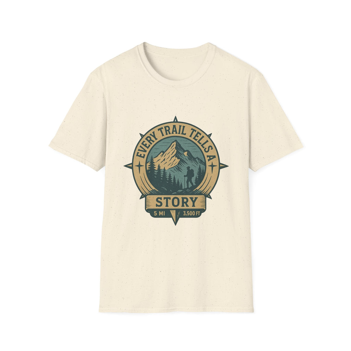 Every Trail Tells a Story T-Shirt | Mountain Hiking Badge Tee | SummitPine