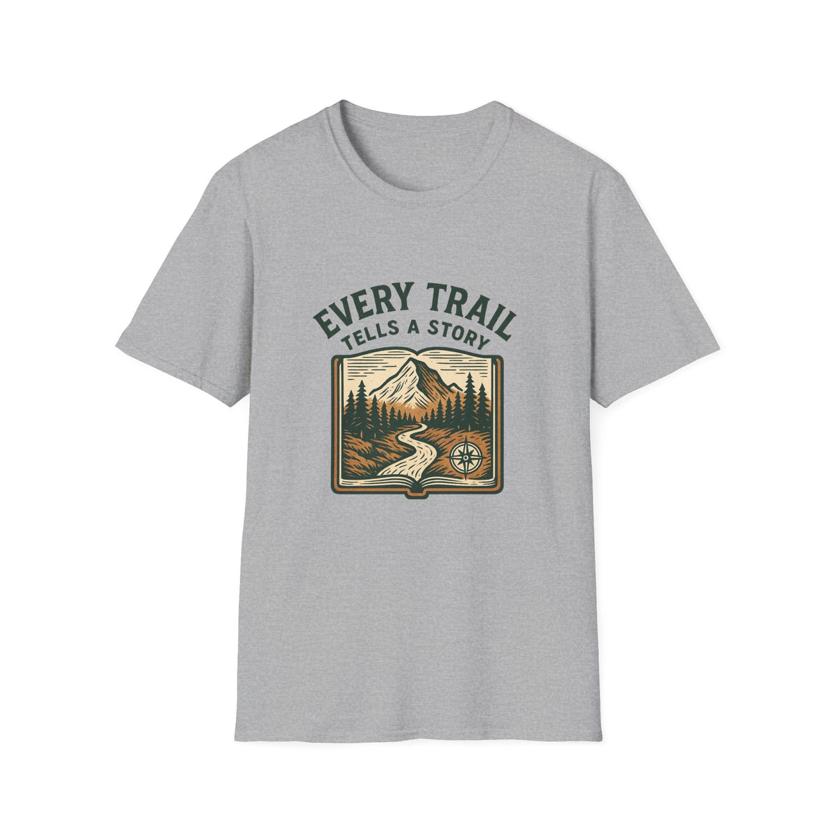 Every Trail Tells a Story T-Shirt | Mountain Hiking Nature Graphic | SummitPine