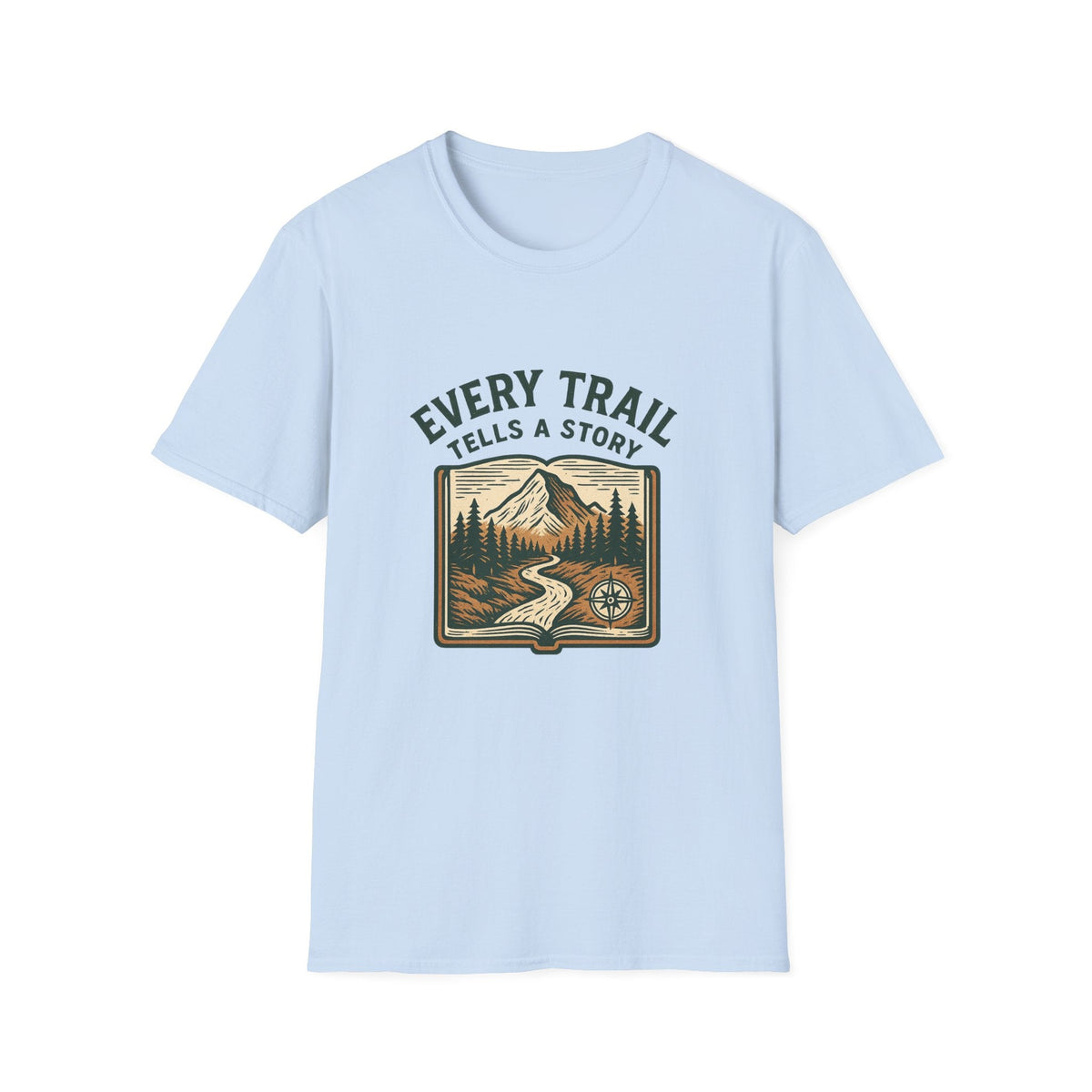 Every Trail Tells a Story T-Shirt | Mountain Hiking Nature Graphic | SummitPine