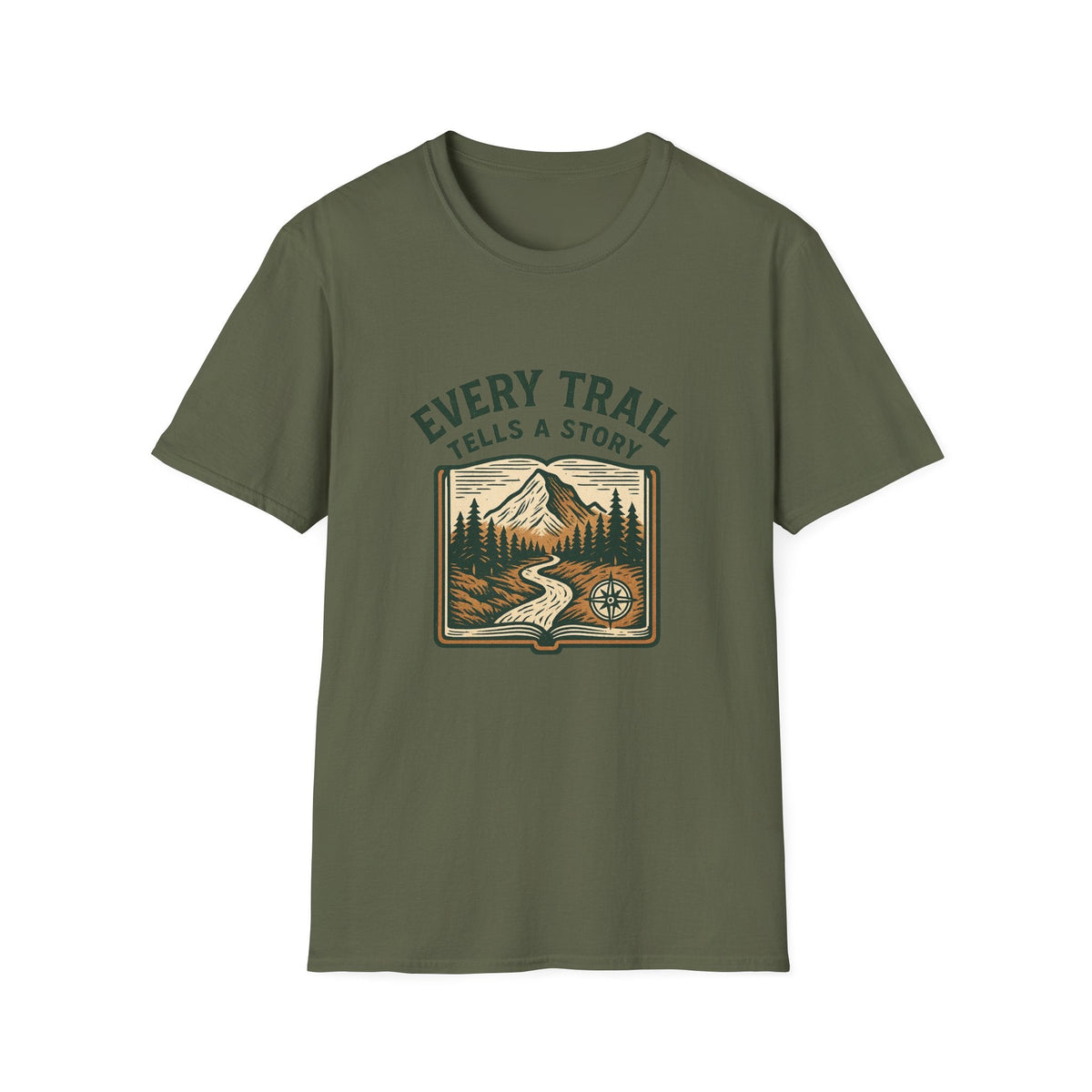 Every Trail Tells a Story T-Shirt | Mountain Hiking Nature Graphic | SummitPine