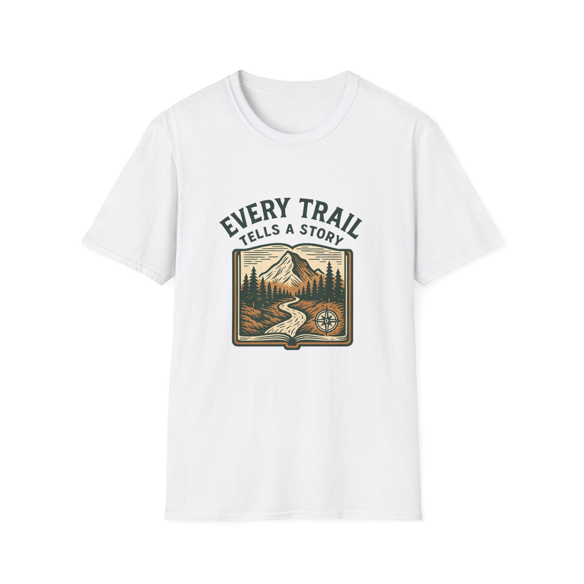 Every Trail Tells a Story T-Shirt | Mountain Hiking Nature Graphic | SummitPine