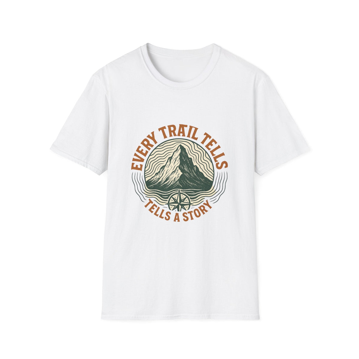 Every Trail Tells Mountain T-Shirt | Hiking Nature Adventure | SummitPine