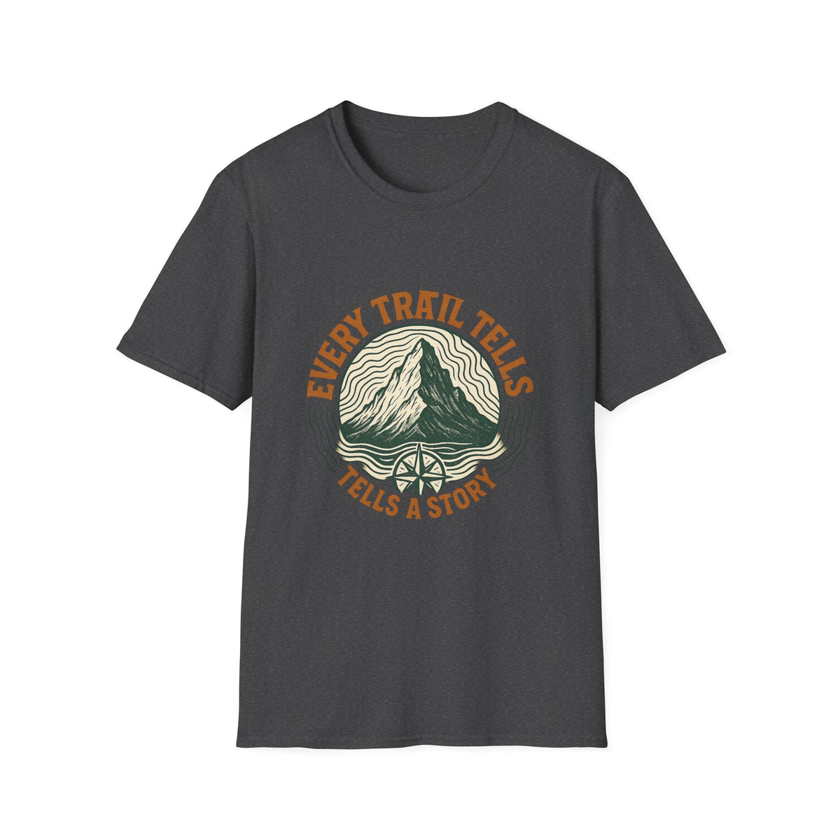 Every Trail Tells Mountain T-Shirt | Hiking Nature Adventure | SummitPine
