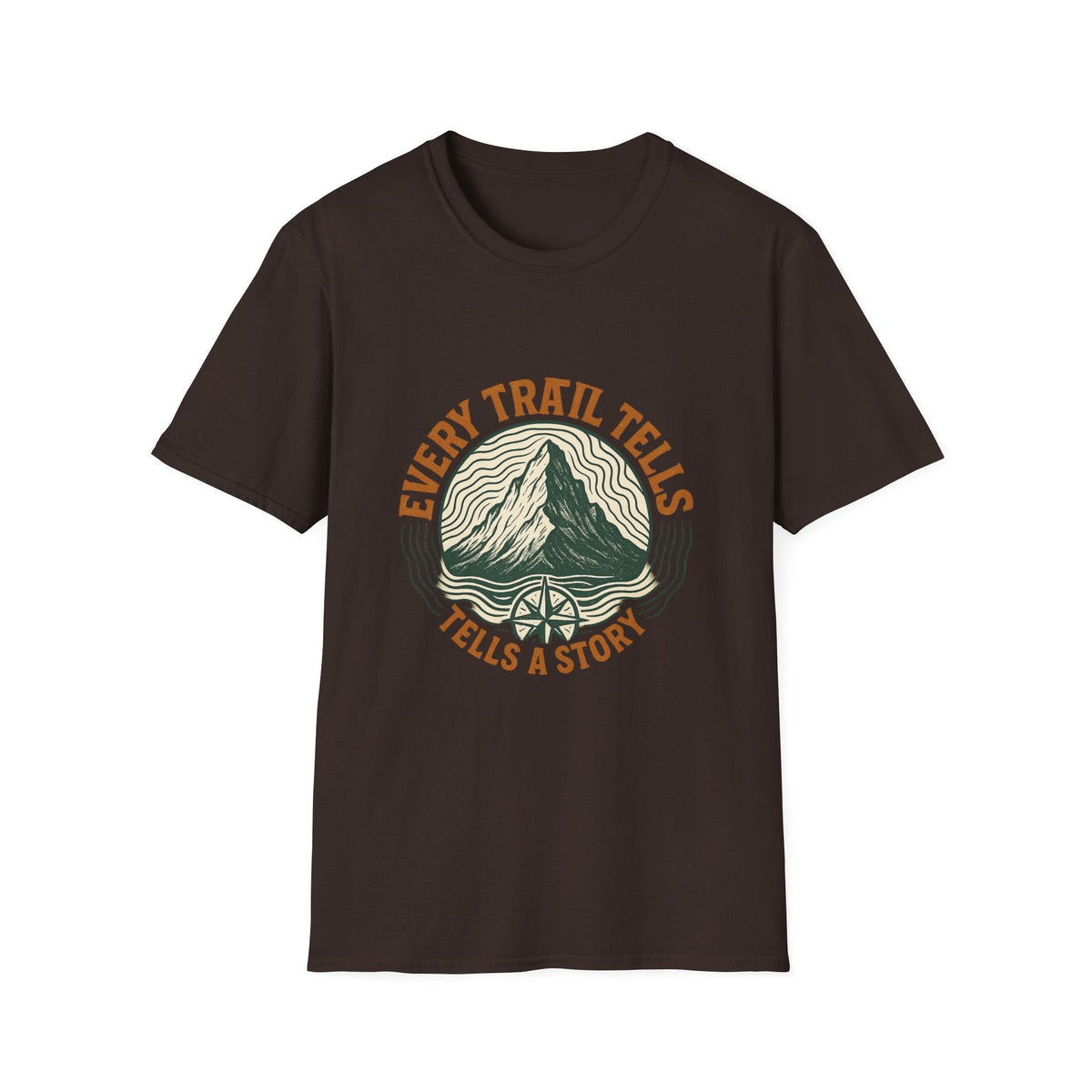 Every Trail Tells Mountain T-Shirt | Hiking Nature Adventure | SummitPine