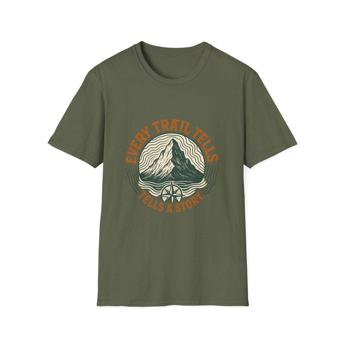 Every Trail Tells Mountain T-Shirt | Hiking Nature Adventure | SummitPine