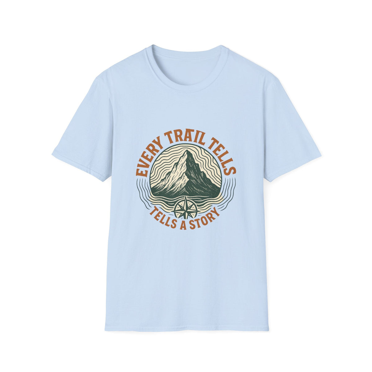 Every Trail Tells Mountain T-Shirt | Hiking Nature Adventure | SummitPine
