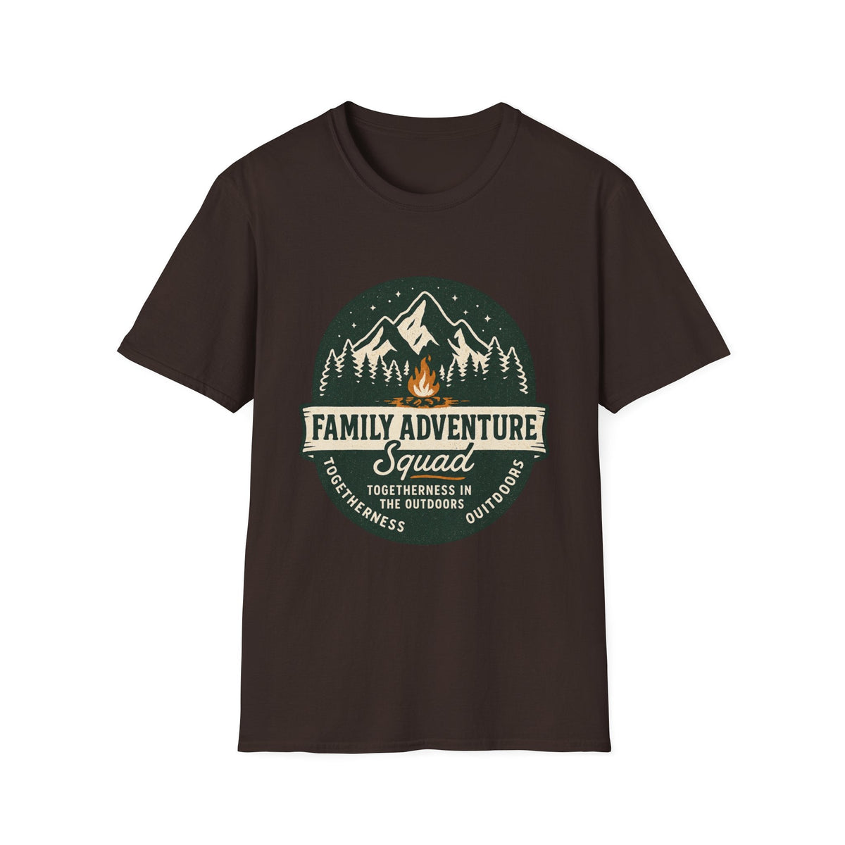 Family Adventure Squad T-Shirt | Camping Mountains Campfire Design | SummitPine