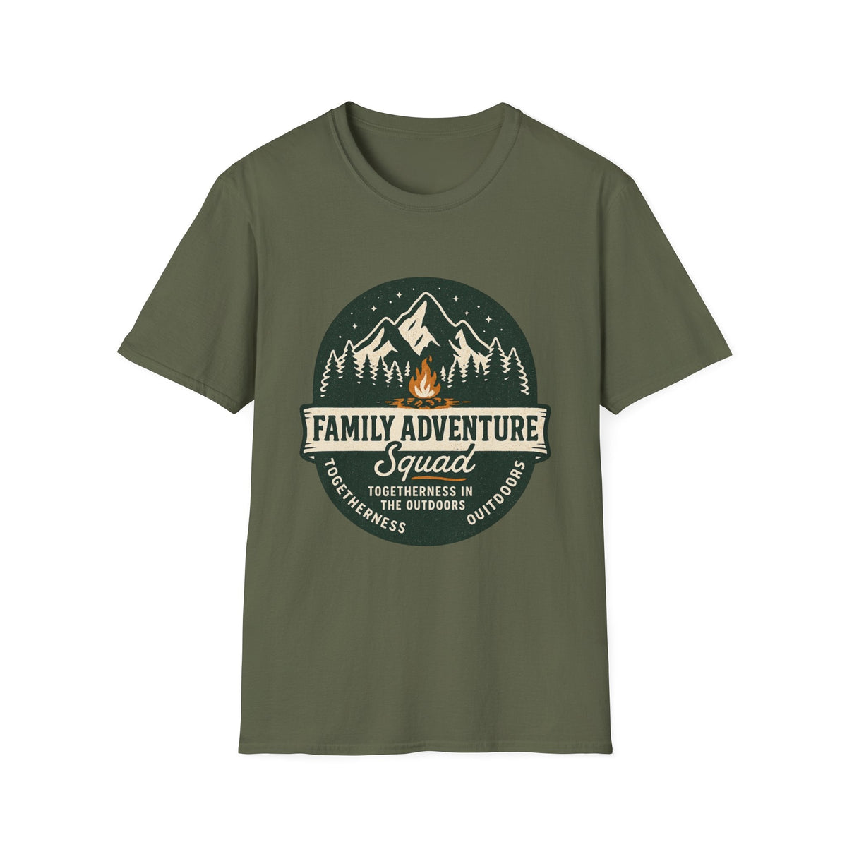 Family Adventure Squad T-Shirt | Camping Mountains Campfire Design | SummitPine