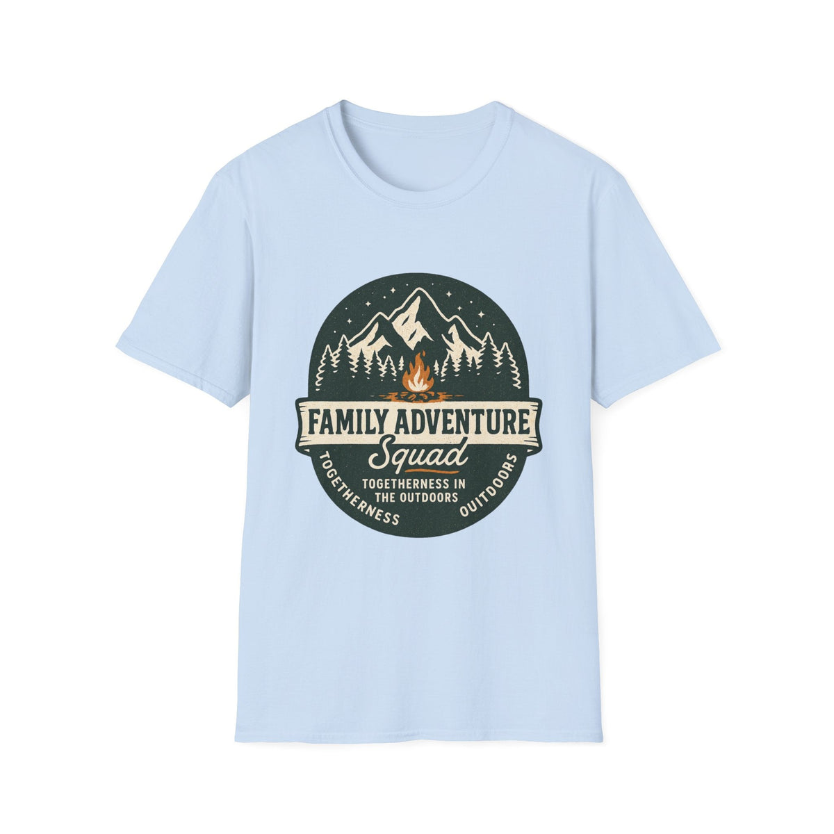 Family Adventure Squad T-Shirt | Camping Mountains Campfire Design | SummitPine