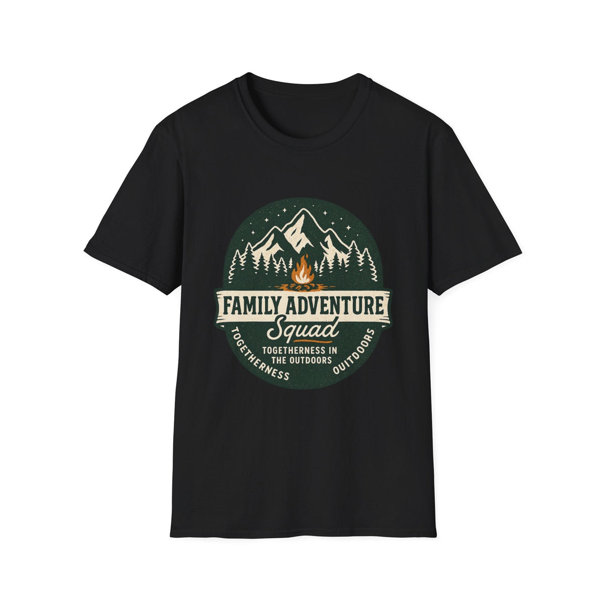 Family Adventure Squad T-Shirt | Camping Mountains Campfire Design | SummitPine