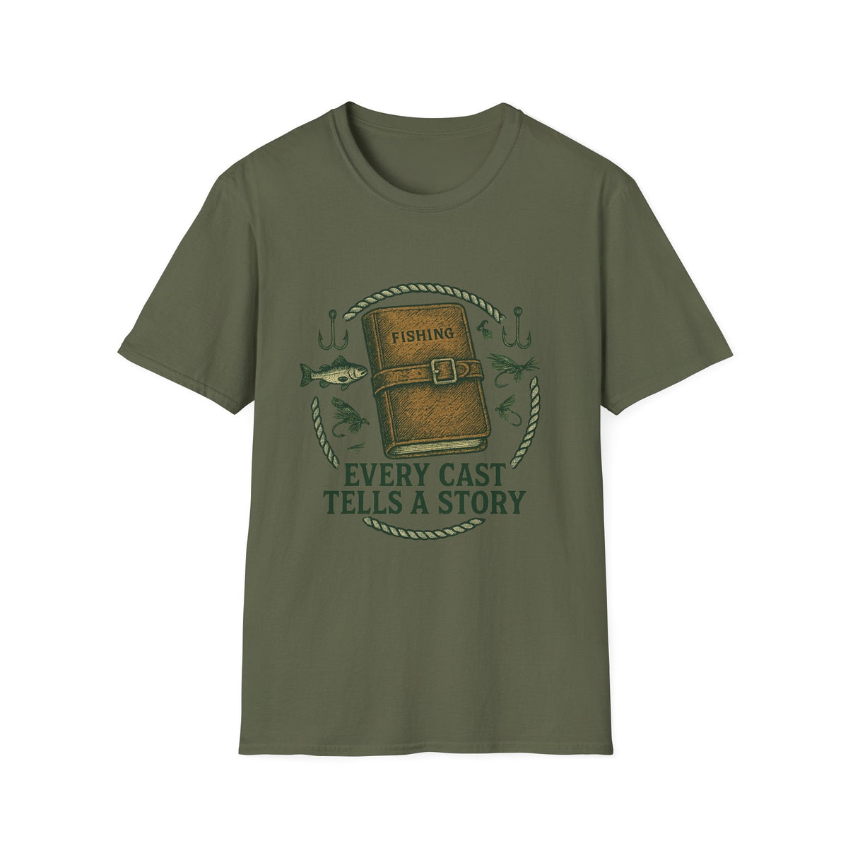 Fishing Journal T-Shirt | Every Cast Tells a Story, Fishing Graphic | SummitPine