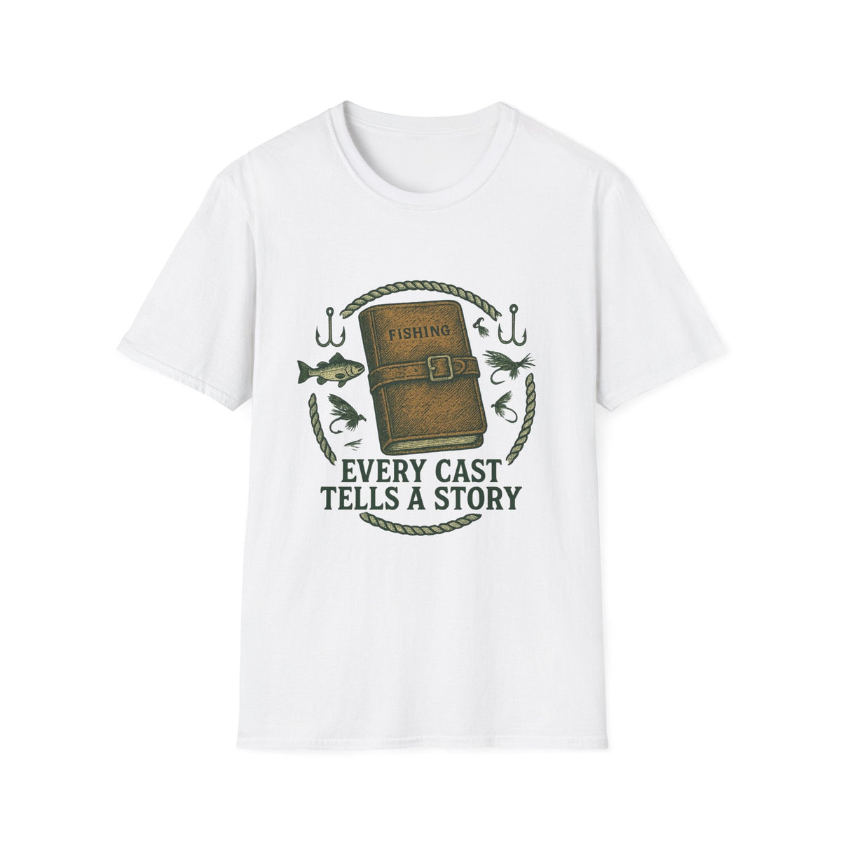 Fishing Journal T-Shirt | Every Cast Tells a Story, Fishing Graphic | SummitPine
