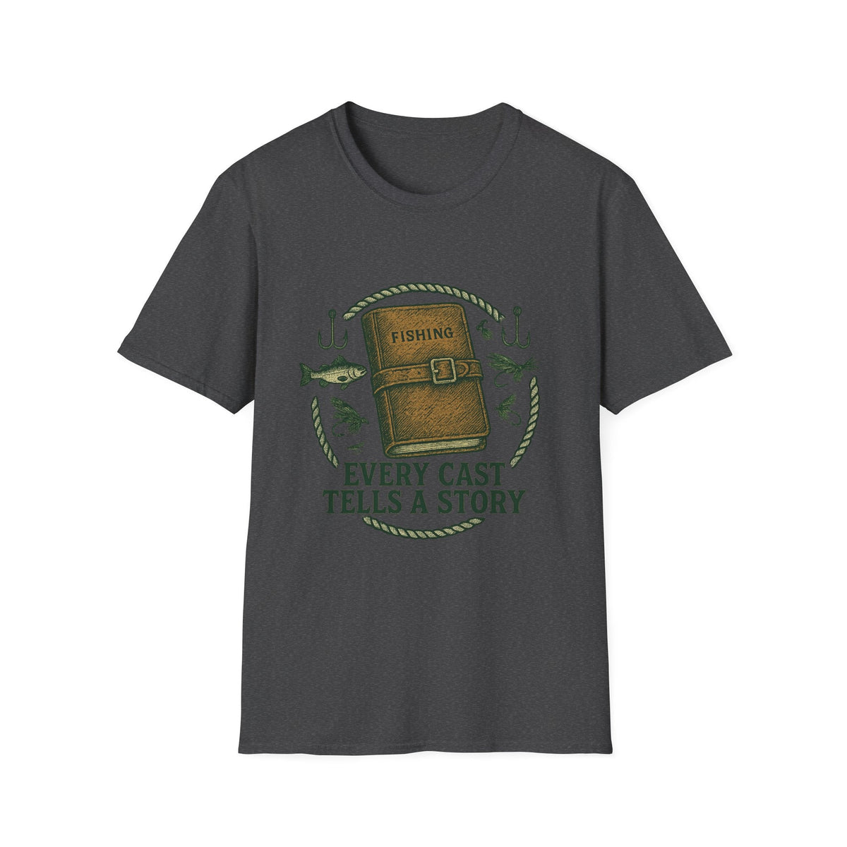 Fishing Journal T-Shirt | Every Cast Tells a Story, Fishing Graphic | SummitPine