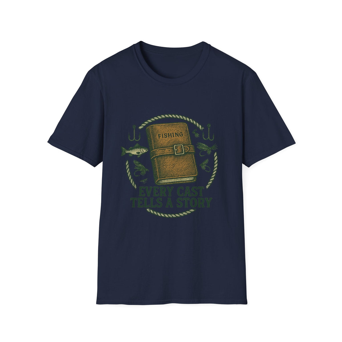 Fishing Journal T-Shirt | Every Cast Tells a Story, Fishing Graphic | SummitPine
