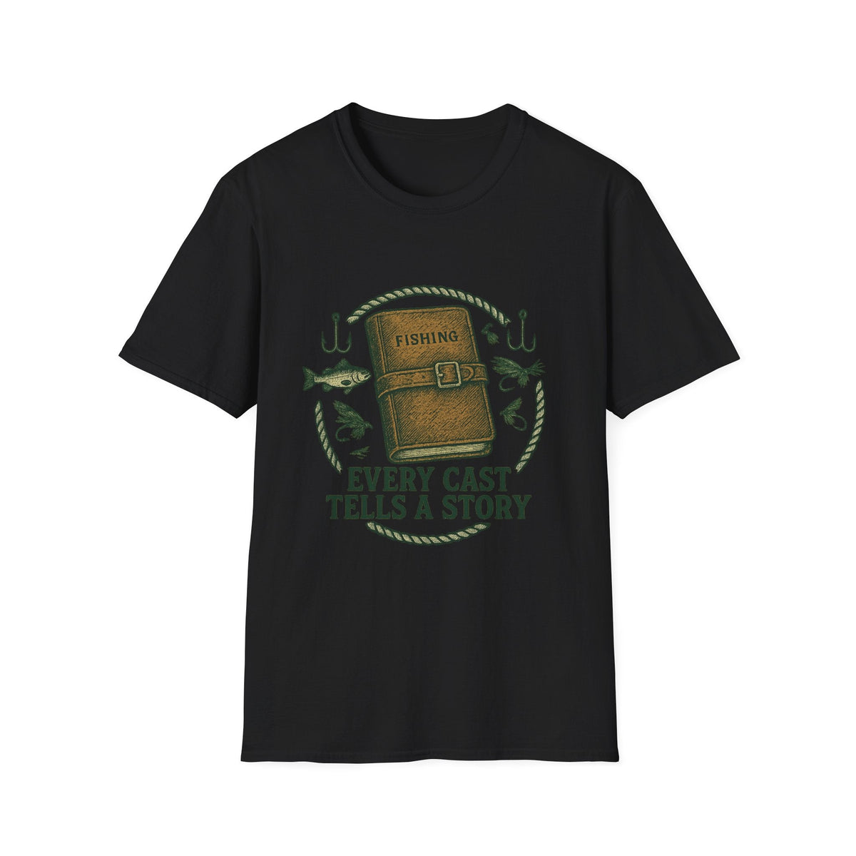 Fishing Journal T-Shirt | Every Cast Tells a Story, Fishing Graphic | SummitPine