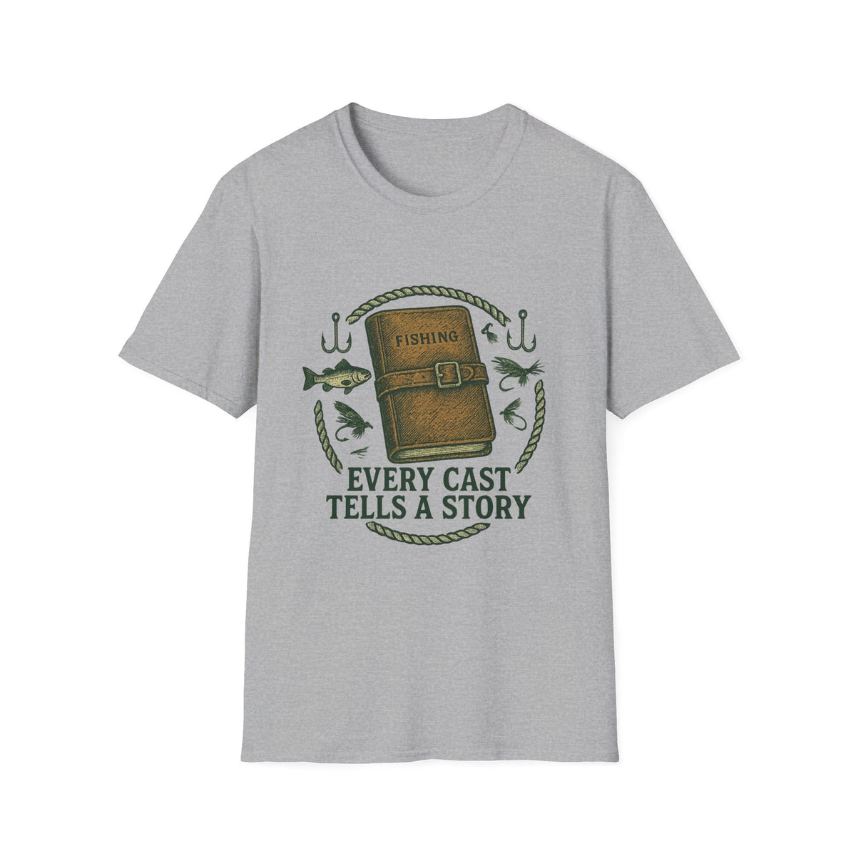 Fishing Journal T-Shirt | Every Cast Tells a Story, Fishing Graphic | SummitPine