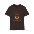 Forged in Fire campfire logo T-Shirt | blacksmith ironworking design | SummitPine